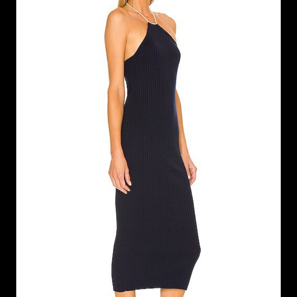 Line & Dot - ELIZABETH PEARL NECK MIDI DRESS